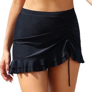 Shekini Ruffled Swim Skirt (Size Small)